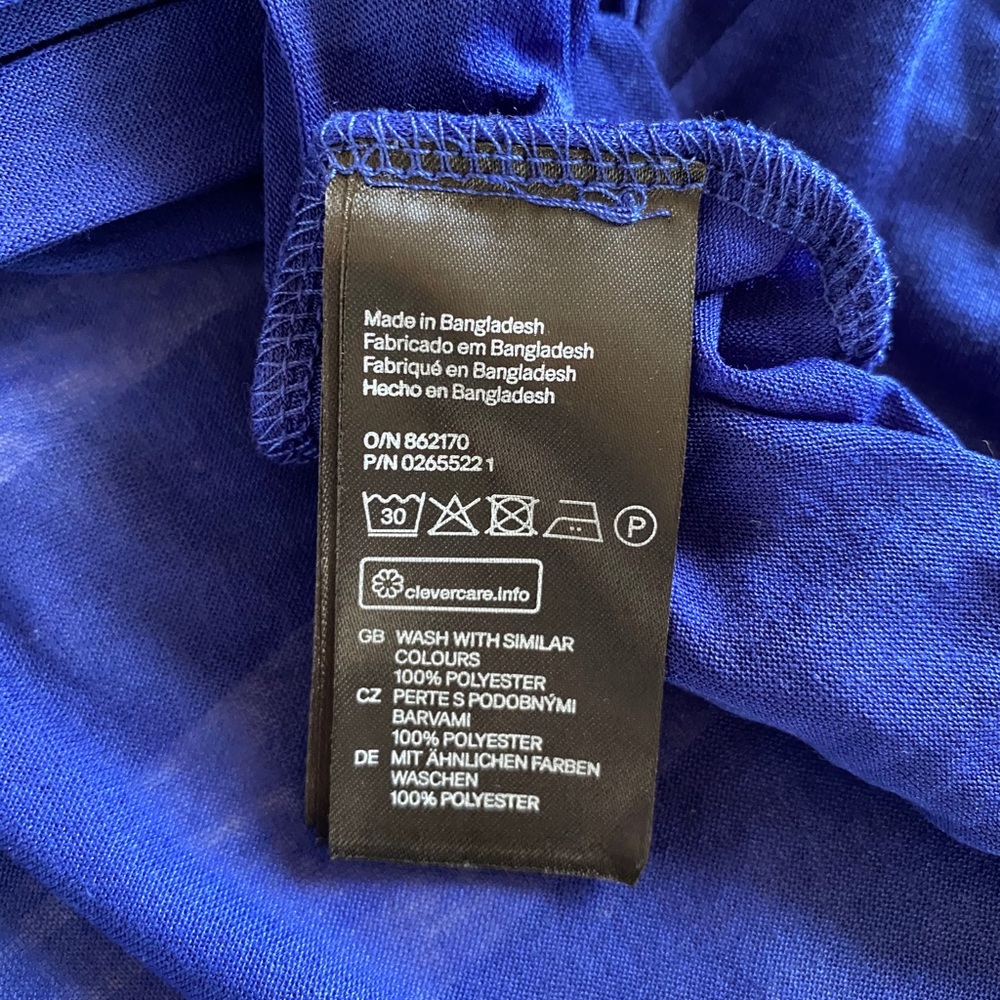NWOT H&M Sheer Blue Razorback Tank - Picture 6 of 6